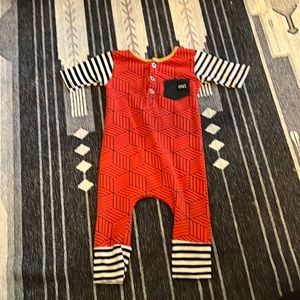 Rags to Raches One Piece Romper 6-12 Mo